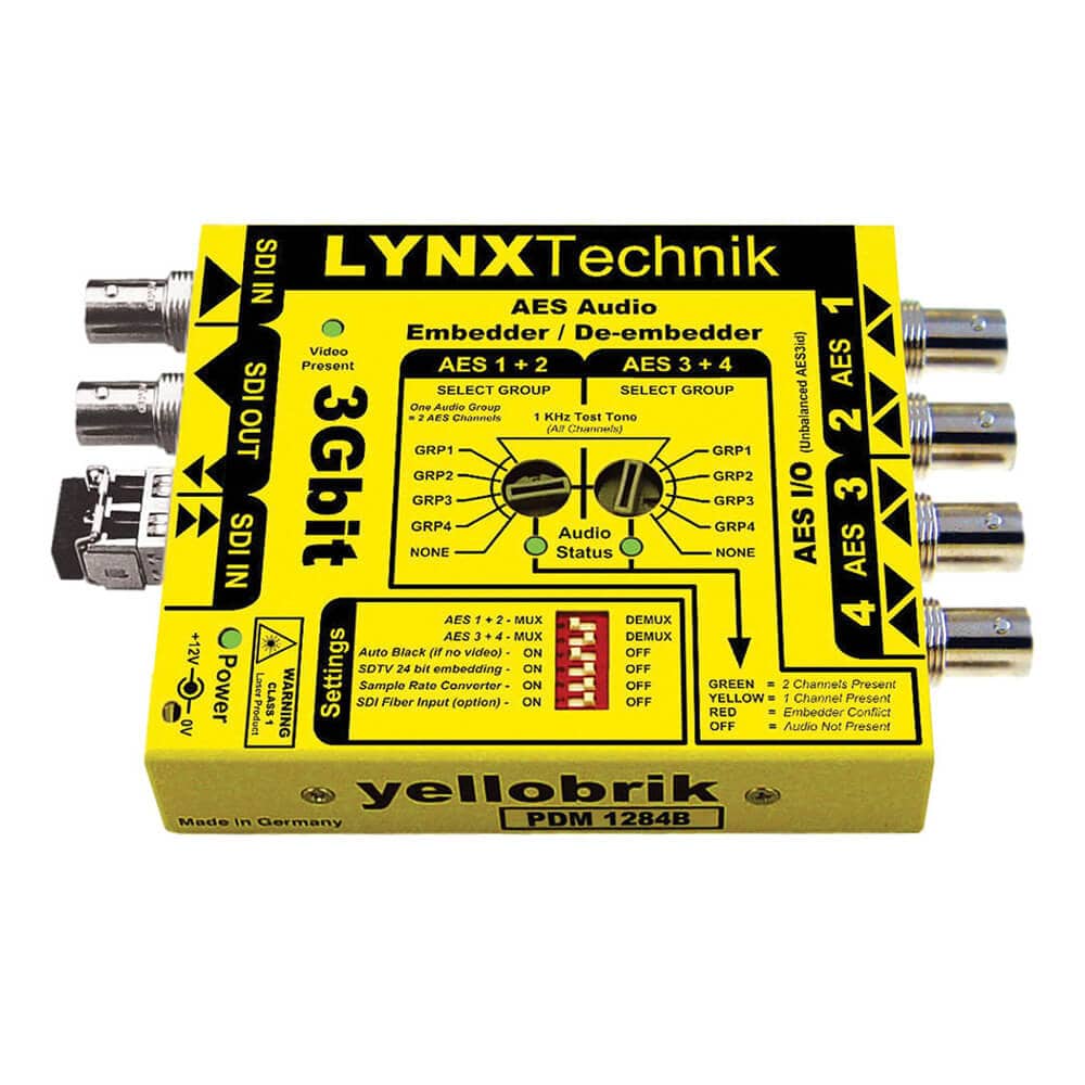 Lynx Technik yellobrik AES Audio Embedder/ De-Embedder (Unbalanced AES) - Coremicro – image 1