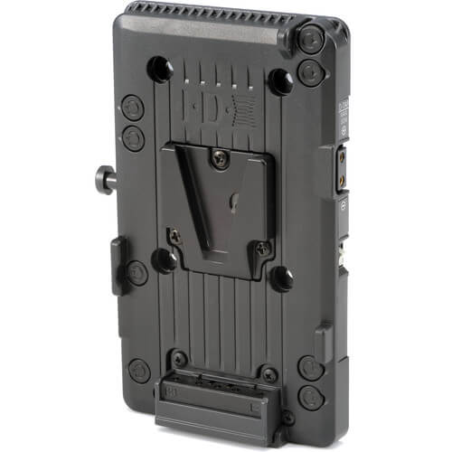 IDX System Technology P-V257 V-Mount Adapter Plate with Regulated 5/7V D-Tap for video cameras, shown with mounting features. – image 1