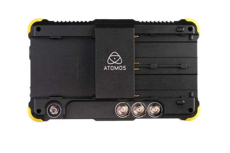 Atomos Shogun Flame video monitor full kit with screen, control buttons, and cables for professional video recording and monitoring. – image 2