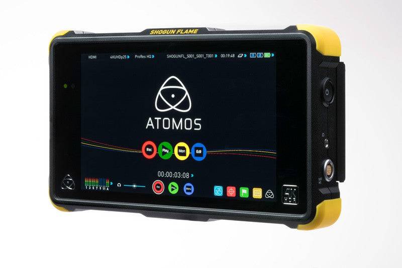 Atomos Shogun Flame video monitor full kit showing the device with screen and control buttons for professional video production. – image 3