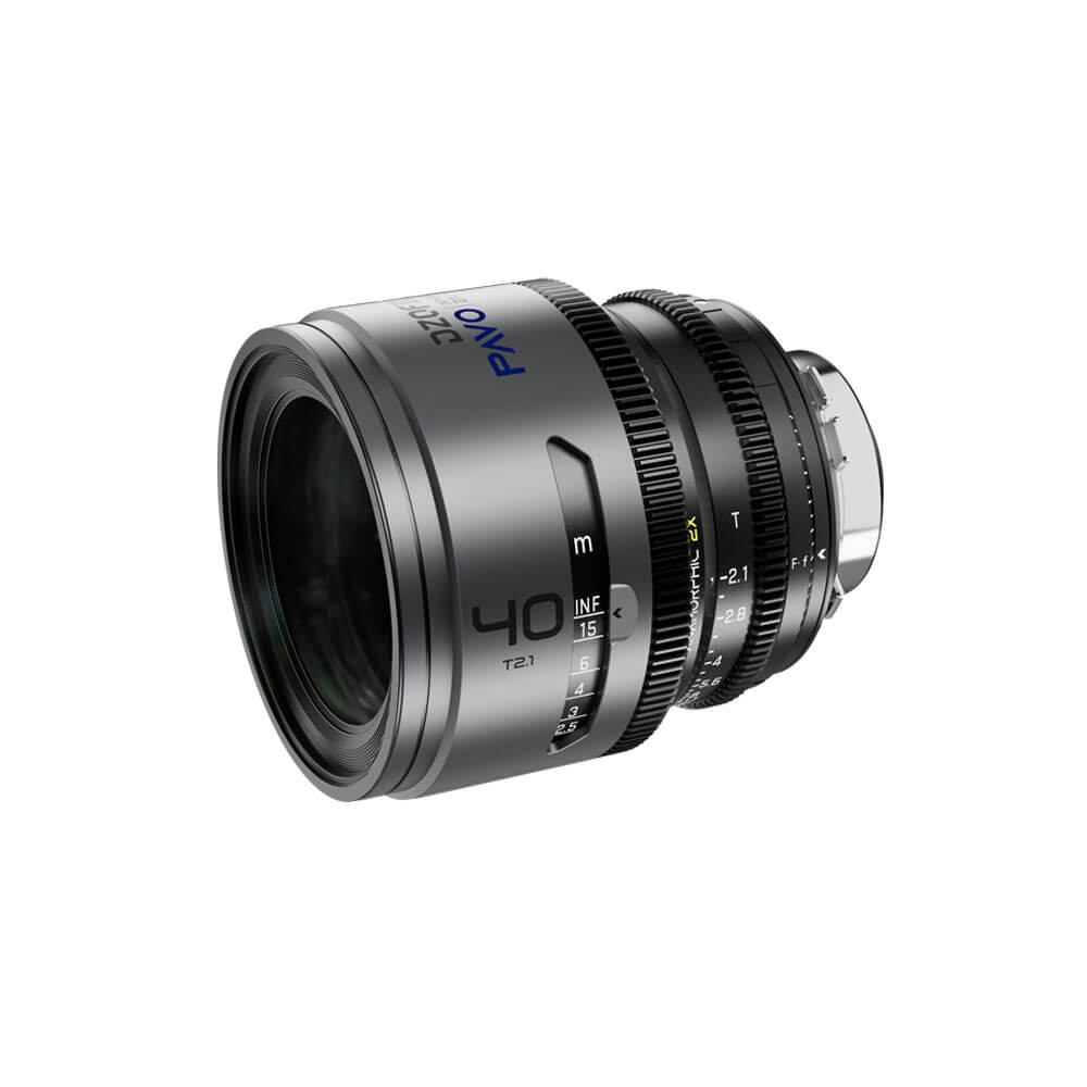 DZOFILM Pavo 40mm T2.1 2x Anamorphic Prime Lens PL/EF Mount Feet (Blue Coating) - Coremicro – image 1
