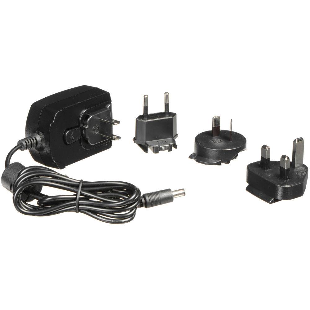 Blackmagic Design power supply for Video Assist, 12V 20W, compact power adapter with black casing and cable connection. – image 1