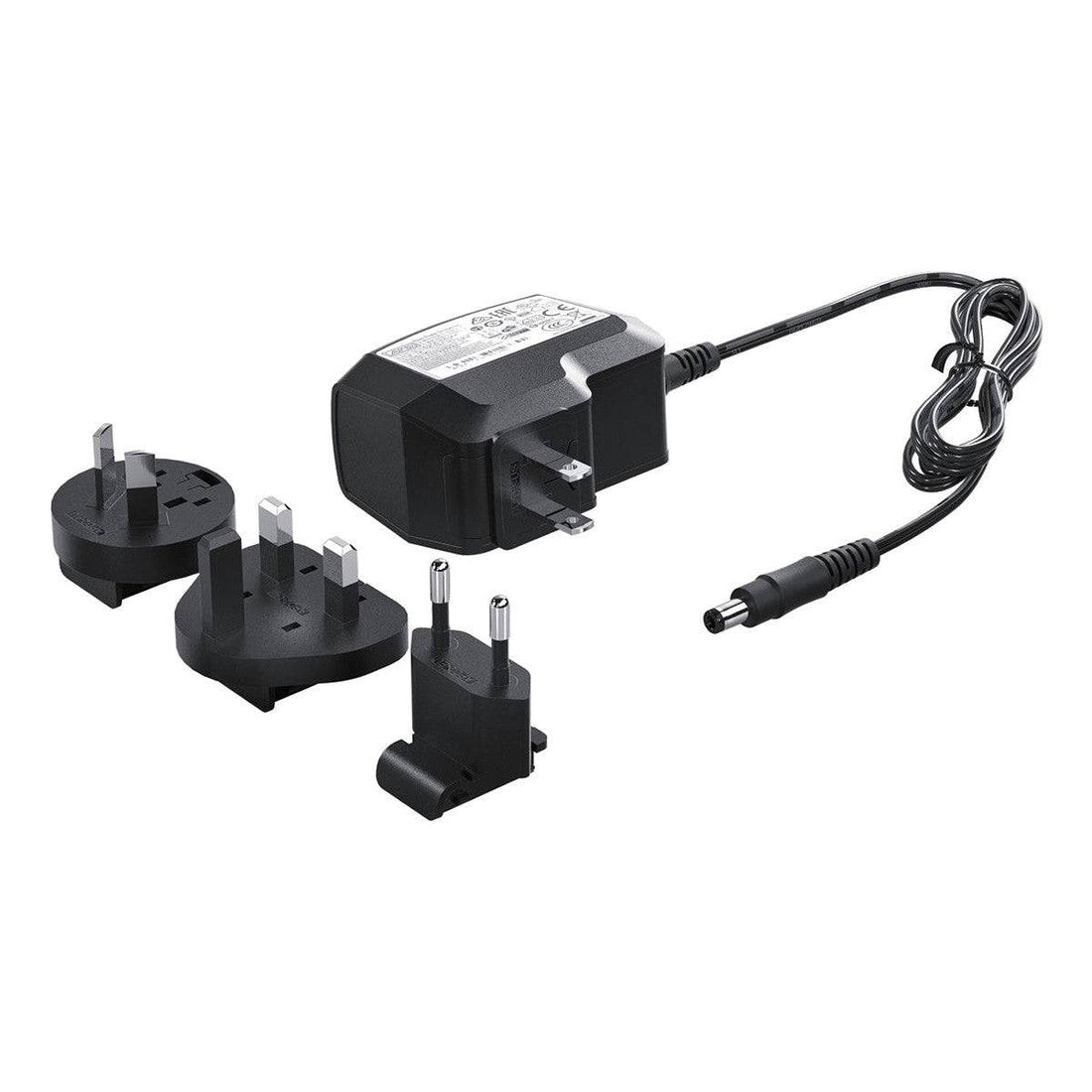 Blackmagic Design 12V Power Supply PSUPPLY-12V30W for compatible hardware, showing the compact black power adapter with cables. – image 1