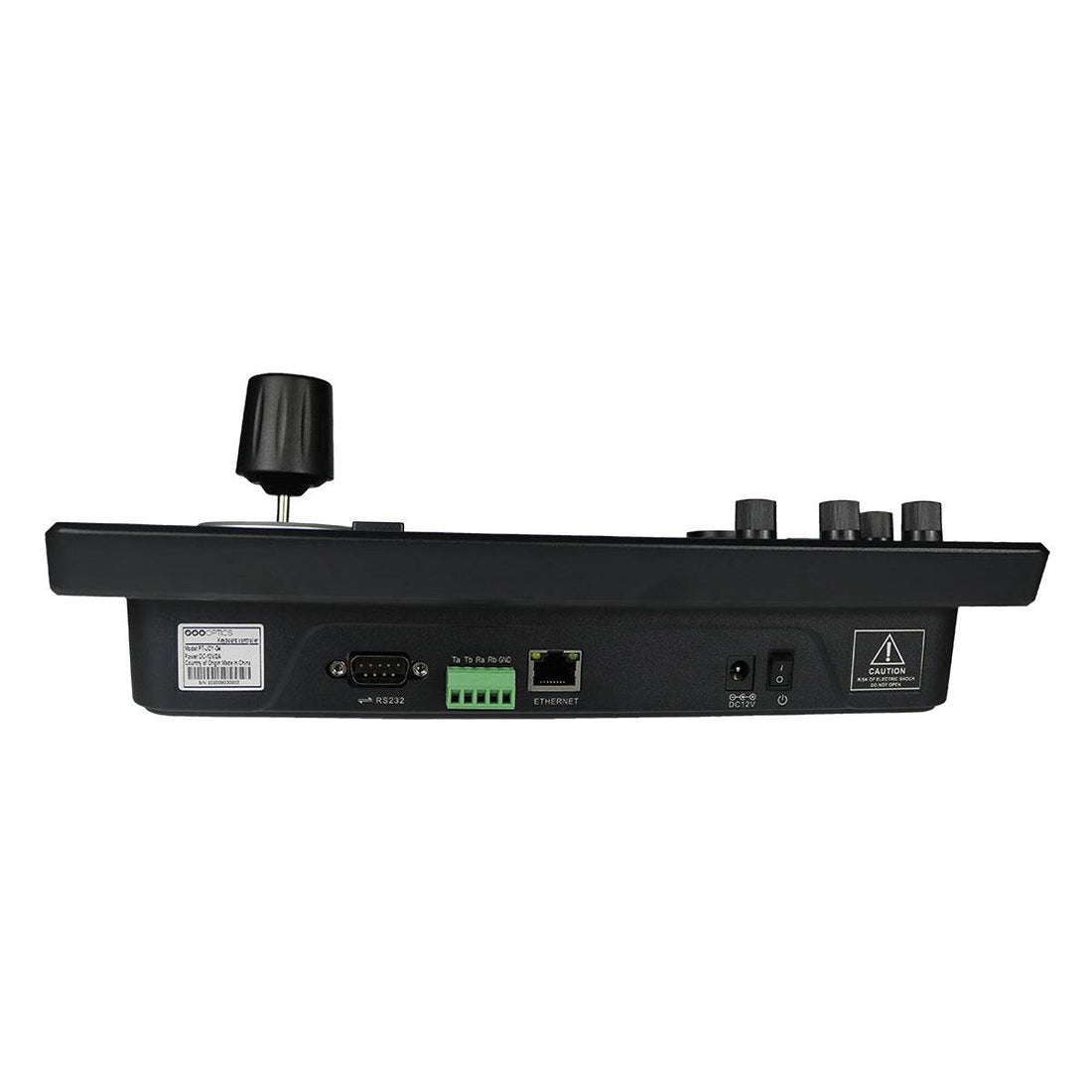 PTZOptics PT-JOY-G4 IP/Serial joystick controller back panel with ports and connection interfaces for PTZ camera control. – image 4