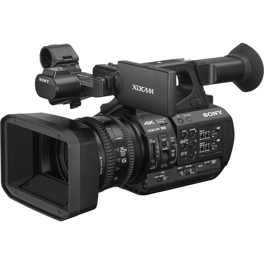 Sony PXW-Z190 4K handheld camcorder with 3-CMOS sensor and 1/3" sensor, showcasing the professional video recording device. – image 1