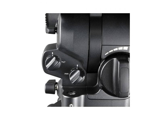 Libec RSP-750MC Professional Carbon Piping Tripod System with Mid-level Spreader for ENG Setups - Coremicro