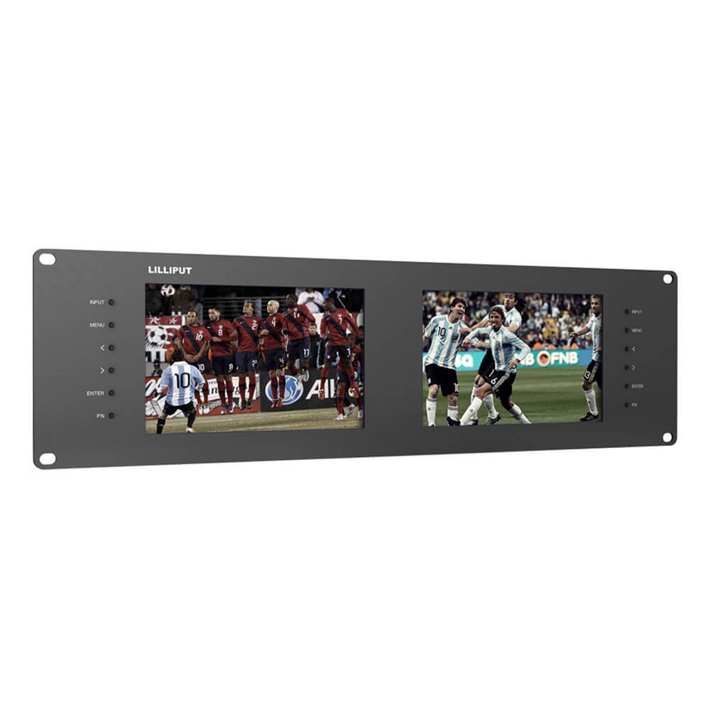 Lilliput RM-7028S Dual 7" 3G SDI IPS 3RU Rack Monitors - Coremicro – image 1