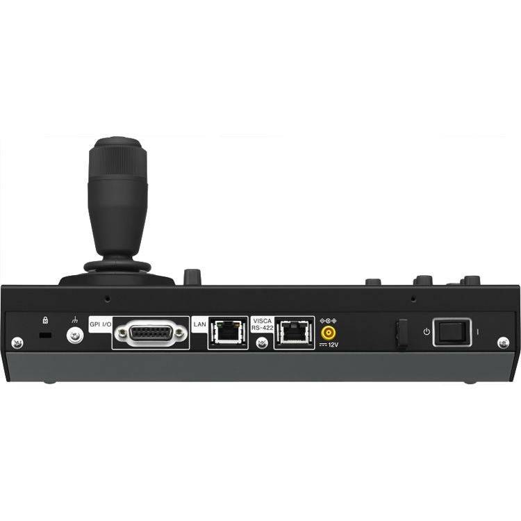 Rear view of Sony RM-IP500/1 remote camera controller for Sony PTZ cameras, showing connection ports and control interface. – image 3