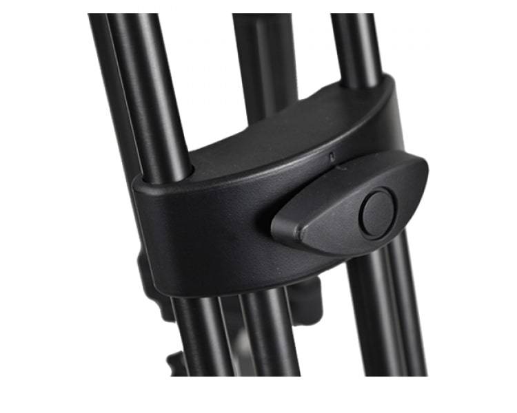 Libec RSP-750MC professional carbon piping tripod system with mid-level spreader for video camera ENG setups. – image 3