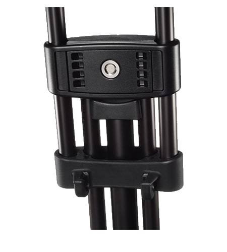 Libec LX10 Studio Two-Stage Aluminum Tripod System and H65B Head with Dual Pan Handles and Spreader Dolly - Coremicro – image 4