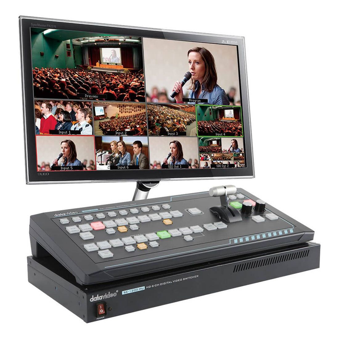 Datavideo SEB-1200 6-Input HD Switcher with RMC-260 Controller - Coremicro – image 1
