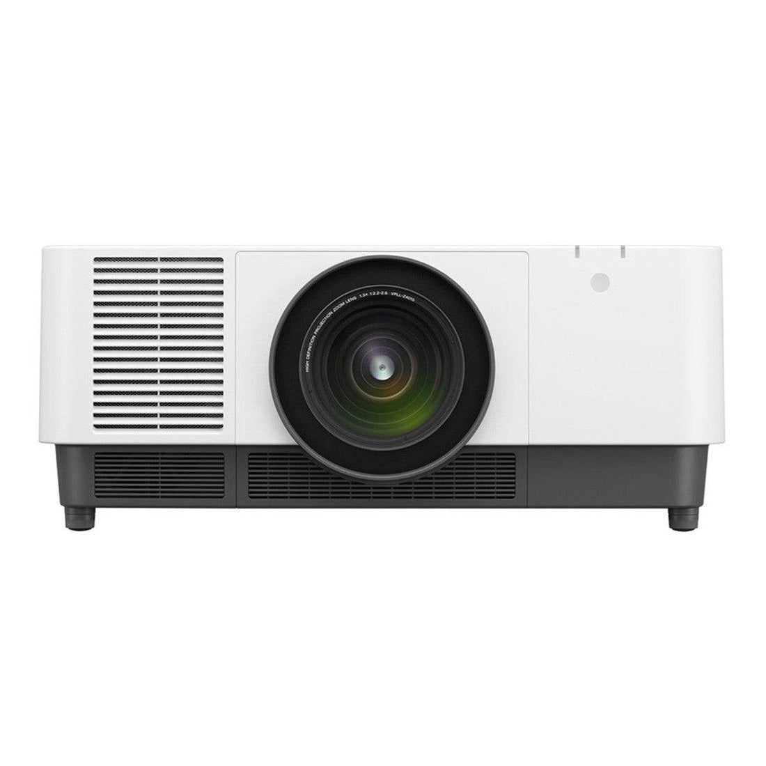 Sony 9000 Lumen WUXGA 3LCD laser projector in white, front view showing lens and sleek design, body only. – image 2
