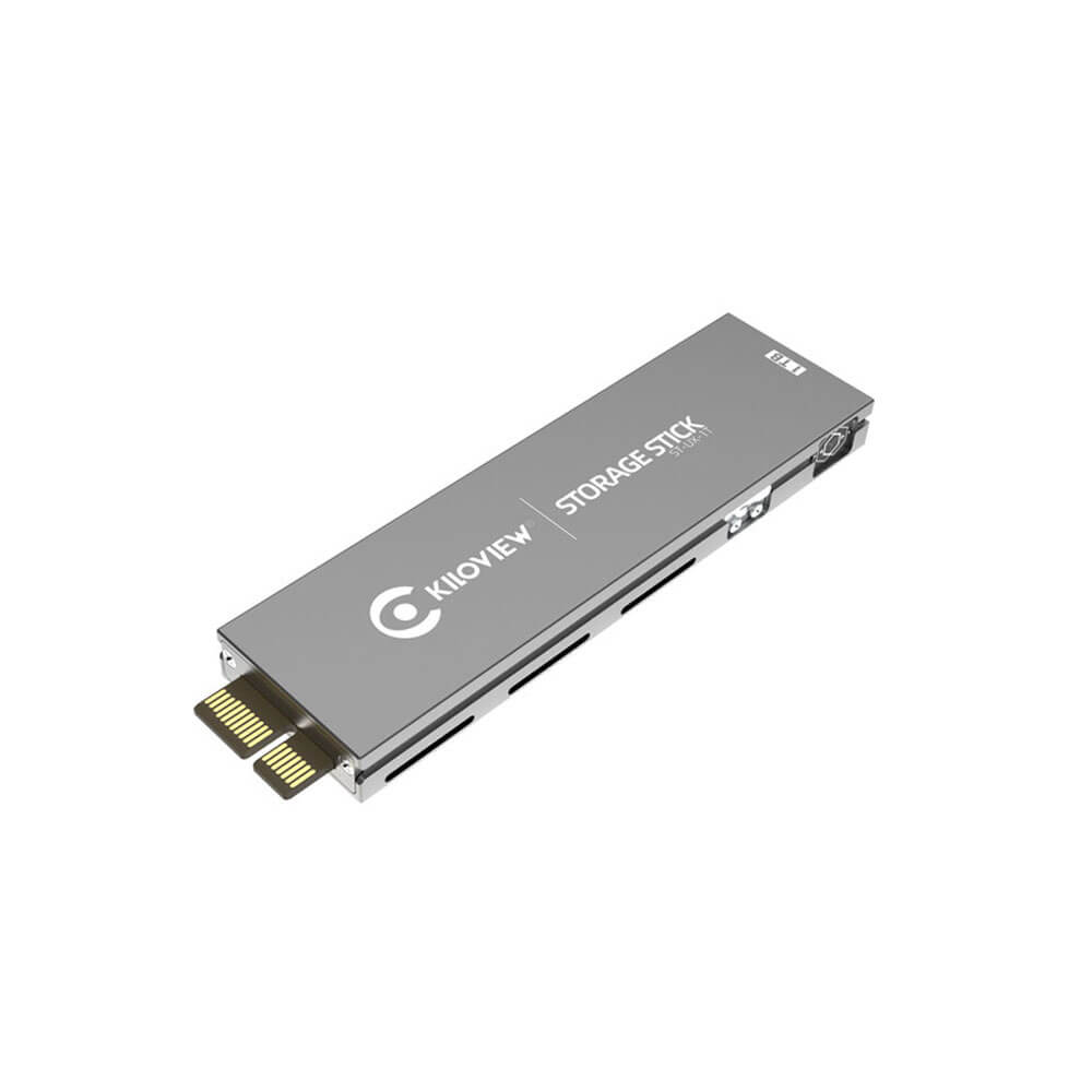 Kiloview 1TB SSD storage kit with protective shell for CUBE R1, showing the compact SSD drive and sturdy case. – image 2