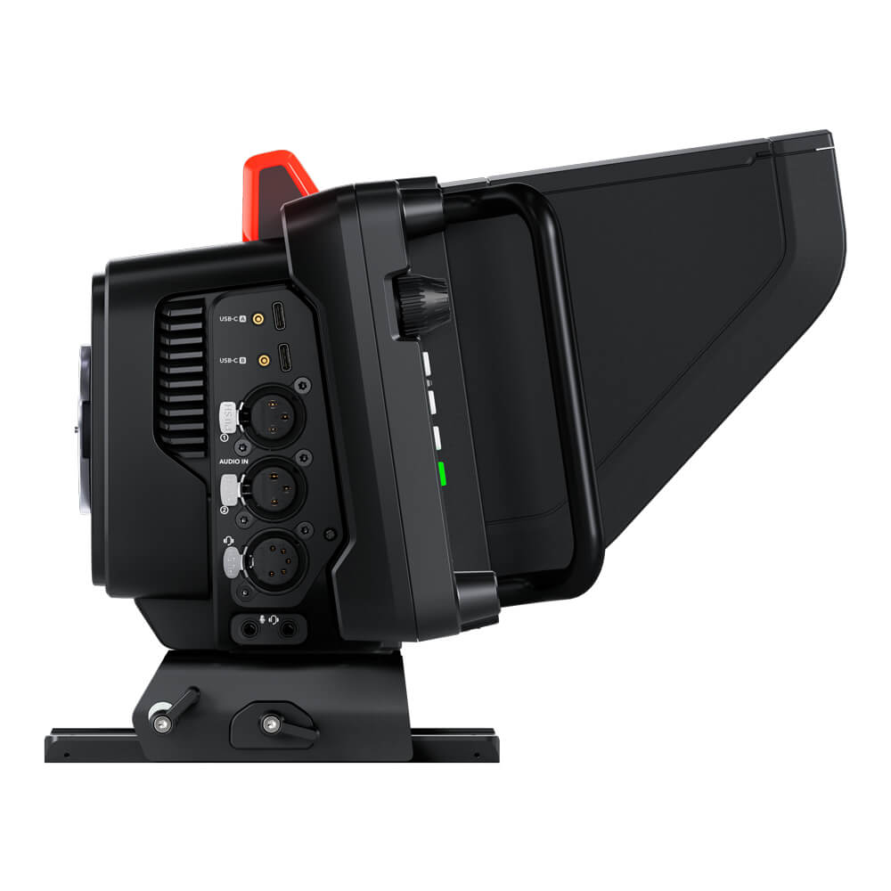 Blackmagic Design Studio Camera 4K Pro G2 with MFT mount, showing connection ports and professional studio camera features. – image 5