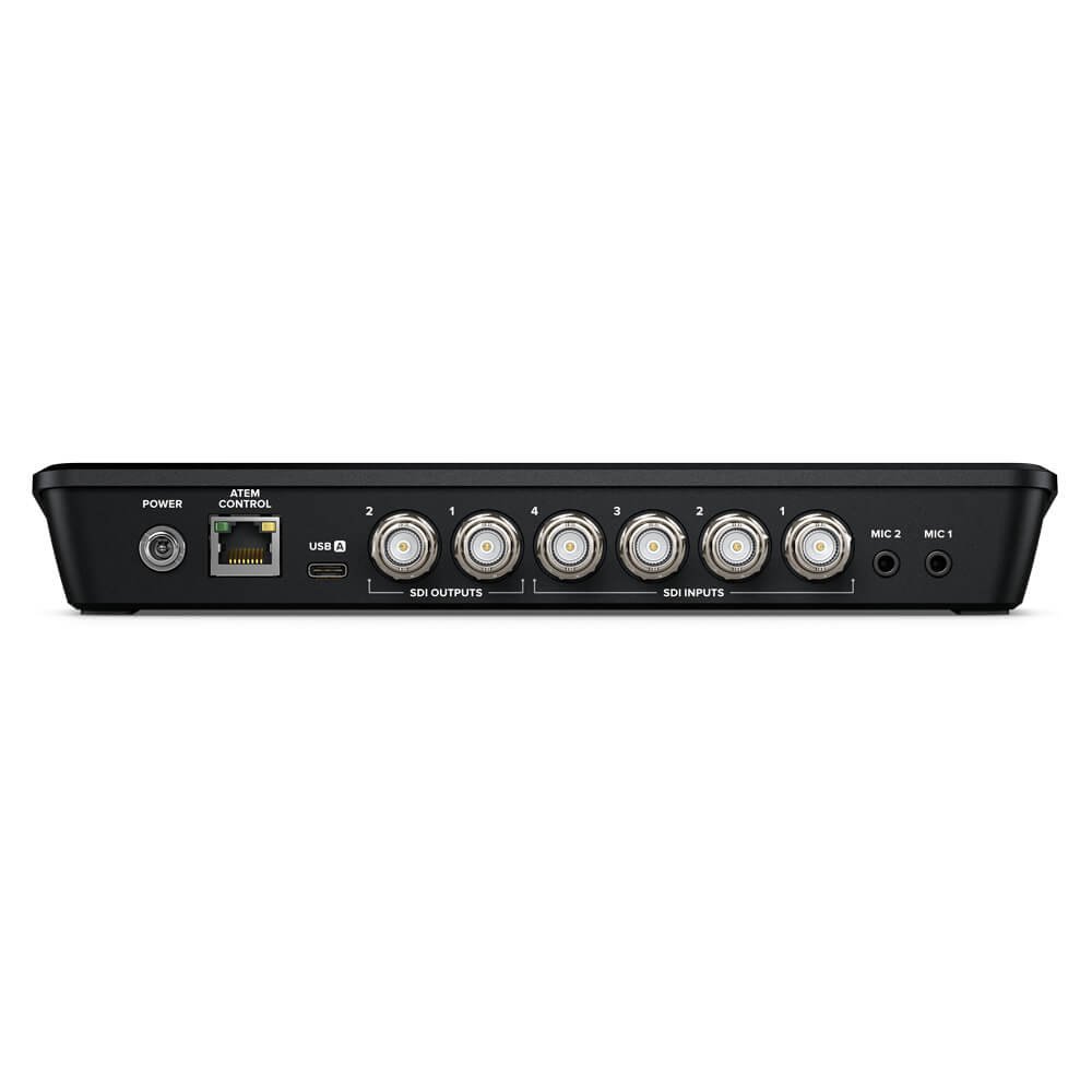 Rear view of Blackmagic Design ATEM SDI Video Switcher showing input and output ports for live production setup. – image 3