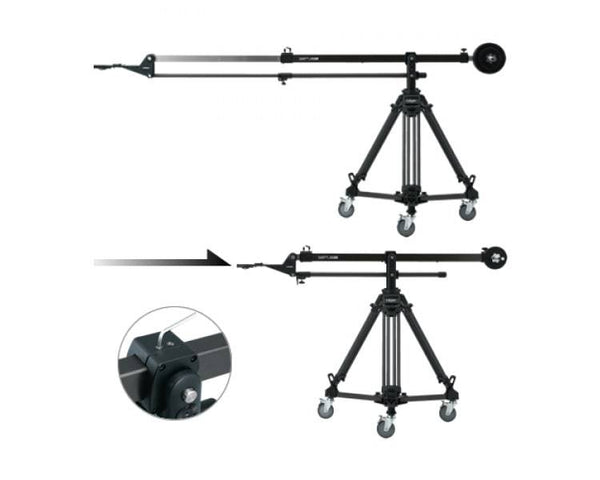Libec Swift Jib50 Kit Telescopic and Retractable Jib Arm, Tripod and Dolly - Coremicro