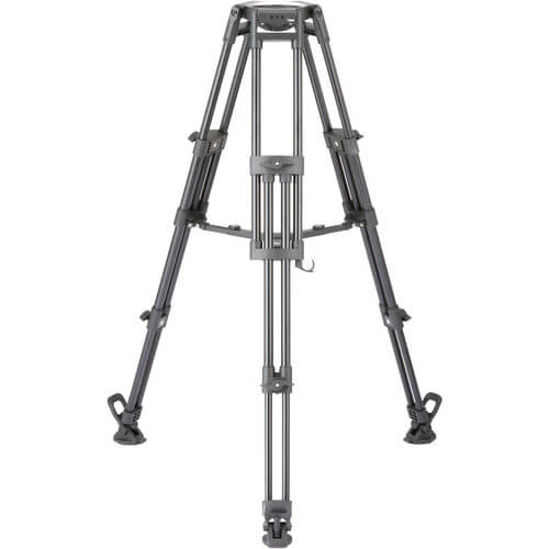 Libec T150B heavy-duty 2-stage aluminum tripod with 150mm bowl for video cameras, sturdy support and adjustable height. – image 1