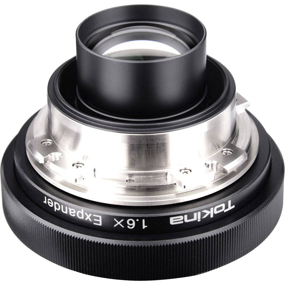 Tokina Cinema 1.6x Expander PL to PL lens mount adapter showing the black cylindrical design with lens mount ends. – image 1
