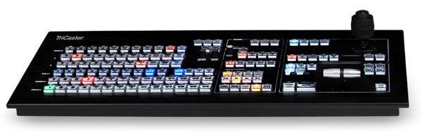 Vizrt TriCaster 460 video switcher with control surface, featuring multiple input ports and professional broadcasting controls. – image 4