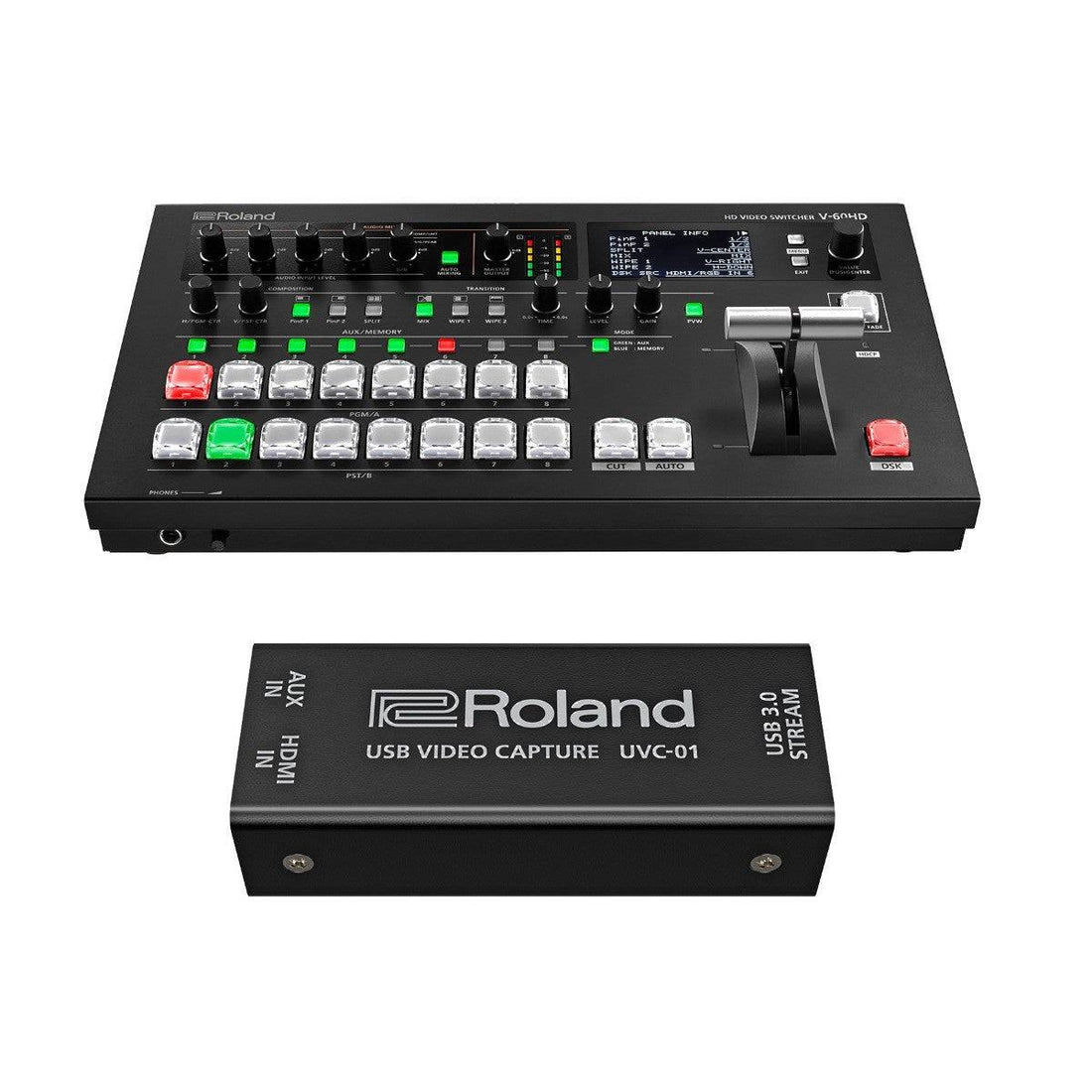 Roland V-60HD Switcher with UVC-01 HDMI Encoder Bundle - Coremicro – image 1
