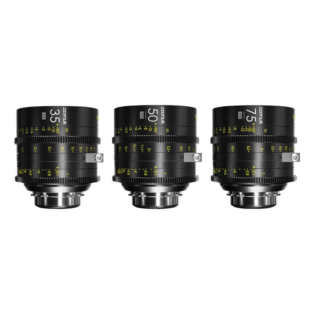 DZOFilm VESPID Cyber Full Frame T2.1 Prime 3-Lens Kit (PL/EF Mount) - Coremicro – image 1