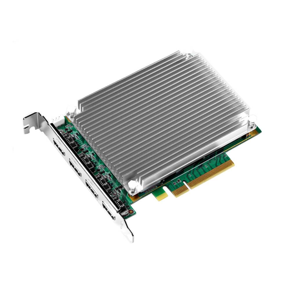 Yuan 4-Channel 4K60 HDMI2.0 PCIe capture card with four HDMI input ports for high-resolution video recording and streaming. – image 1