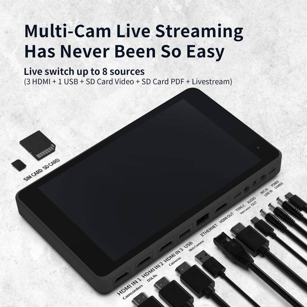 YoloLiv YoloBox Pro Portable Multi-Camera Live Streaming Switcher - Coremicro – image 7