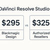 DaVinci Resolve Studio $295 vs $325