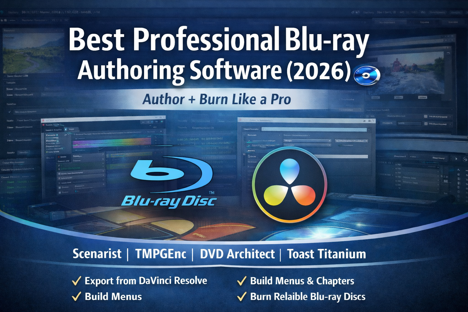 Best Professional Blu-ray Authoring Software Author + Burn Like a Pro