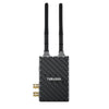 Teradek Bolt 4K LT 750 wireless kit with 3G-SDI and HDMI connections, featuring gold mount for professional production use.