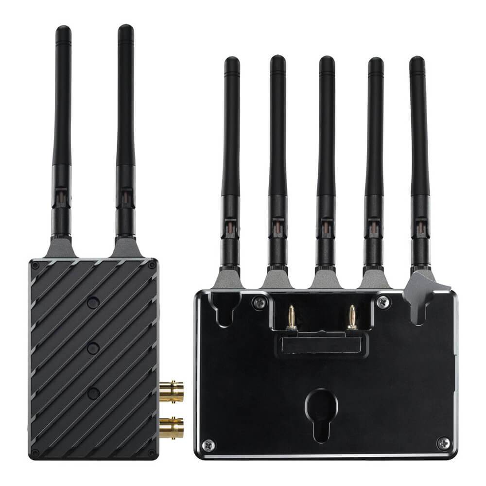 Teradek Bolt 4K LT 750 wireless kit with 3G-SDI and HDMI connections, gold mount, professional production equipment. – image 2