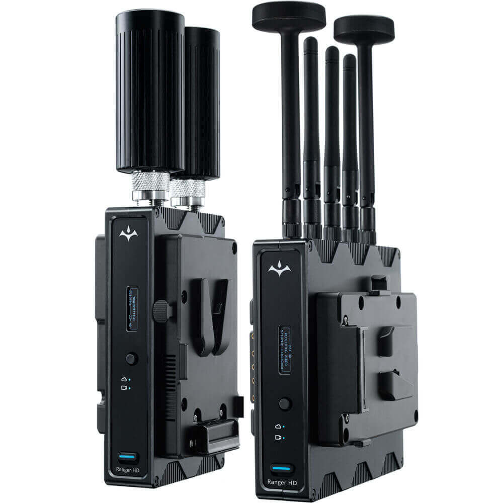 Teradek Ranger HD wireless video transmission kit with V-mount battery plate for professional production equipment. – image 1