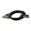 AJA 12G-AM BNC breakout cable with multiple BNC connectors for high-speed video and data transmission.