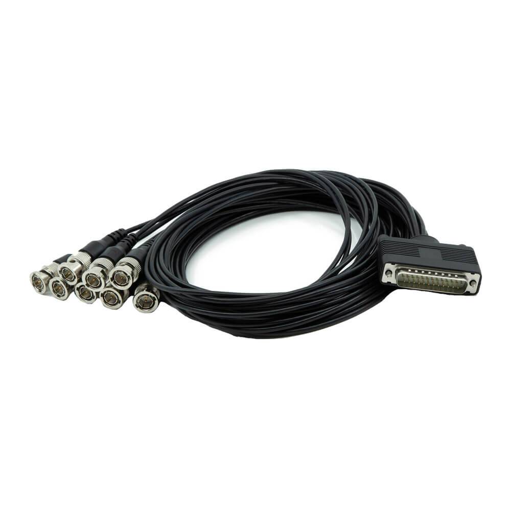 AJA 12G-AM BNC breakout cable with multiple BNC connectors for high-speed video and data transmission. – image 1