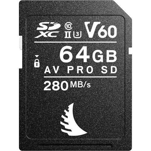 Angelbird 64GB AV Pro MK2 UHS-II SDXC memory card for high-speed storage and data transfer. – image 1