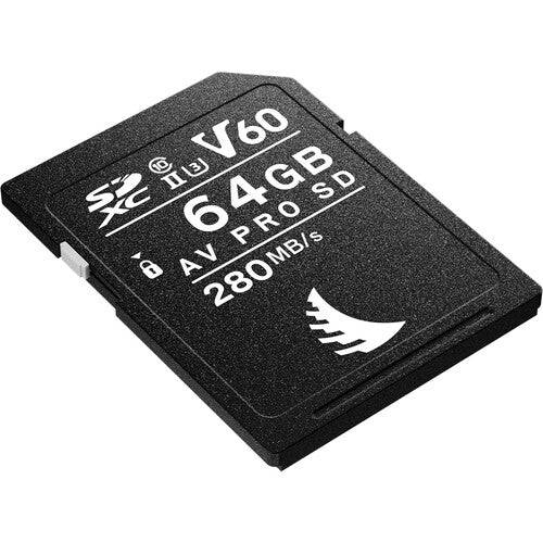 Angelbird 64GB AV Pro MK2 UHS-II SDXC memory card for high-speed storage and data transfer in cameras and devices. – image 3