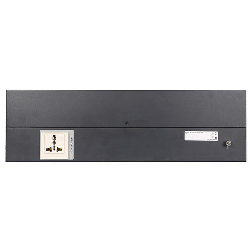 Datavideo PD-5 AC power distributor showing multiple power outlets and power cables connected for professional AV equipment. – image 1