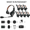 Hollyland Solidcom C1 Pro-8S wireless communication headset for rentals, showing the sleek design with microphone and ear cups.