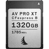 Angelbird AV PRO CFexpress XT MK2 1320GB Type B memory card for high-speed storage and professional camera use.