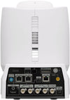 Sony BRC-X1000/WPW 4K PTZ camera with 1" CMOS sensor, white color, featuring PoE+ for high-quality video capture and remote control.