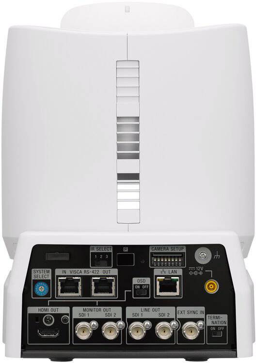 Sony BRC-X1000/WPW 4K PTZ camera with 1" CMOS sensor, white color, featuring PoE+ for high-quality video capture and remote control. – image 3