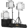 ikan Lyra 1 x 1 Daylight 3-Point Soft Panel LED Light Kit - Coremicro