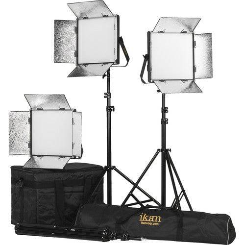 ikan Lyra 1 x 1 Daylight 3-Point Soft Panel LED Light Kit - Coremicro