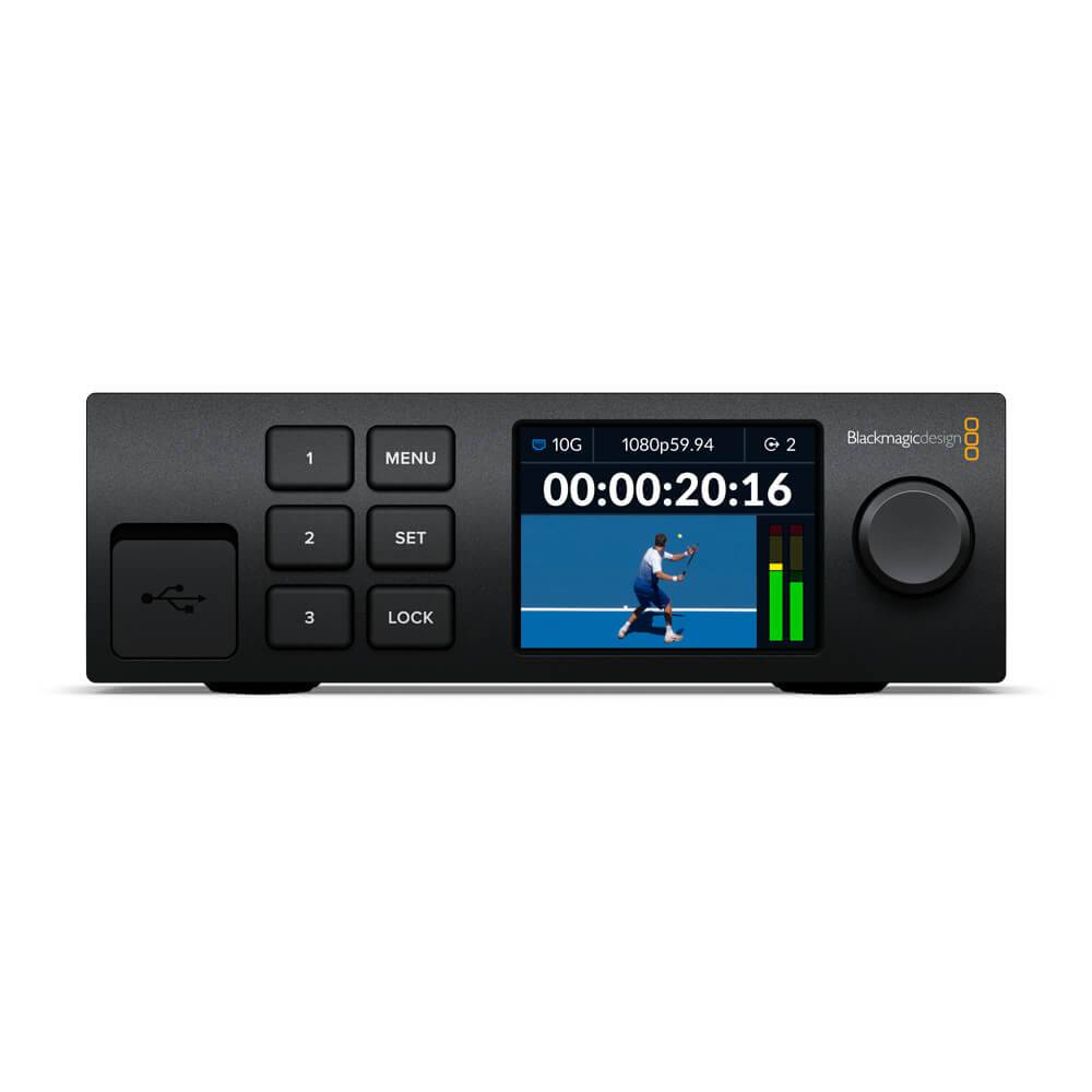 Blackmagic Design 2110 IP Converter 3X3G, front view showing ports and controls for video signal conversion. – image 2