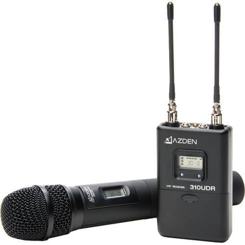 Azden UHF wireless mic system w/ handheld mic transmitter - Coremicro – image 1