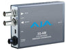 AJA 3G-AM 8-channel AES embedder and disembedder video converter device with input and output ports.
