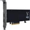 Osprey Raptor Series 1224 PCIe video capture device with dual HDMI 2.0 ports for 4K60 recording, shown from the front.