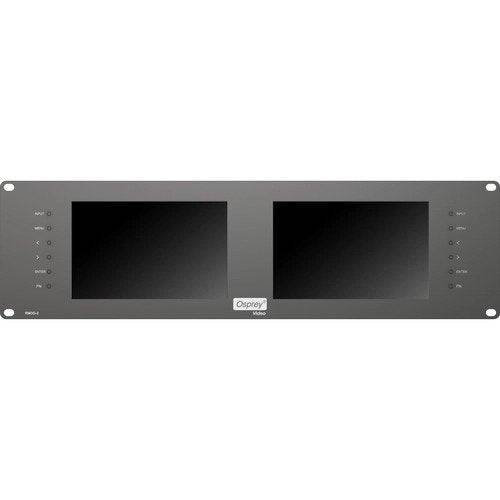 Osprey RM3G-2 Dual 7" Monitor (3 RU) with support SDI, HDMI & Analog Video Inputs - Coremicro – image 2
