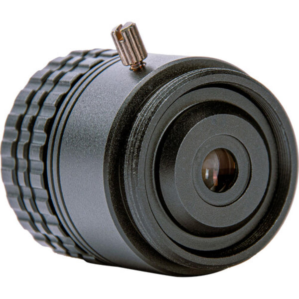 Rear view of AIDA Imaging CS-8.0F 8mm 5MP camera lens, showing the lens construction and mounting details. – image 2