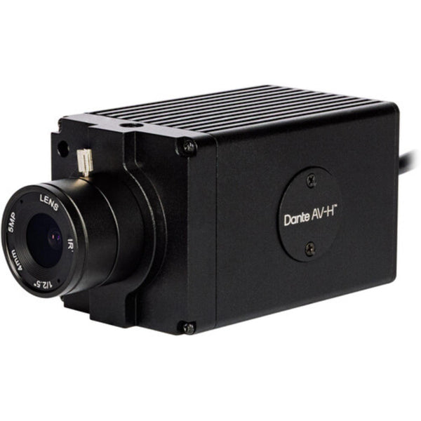 AIDA Imaging HD-AVH-100A Full HD Dante AV-H POV camera front view, versatile multi-purpose professional video camera. – image 1